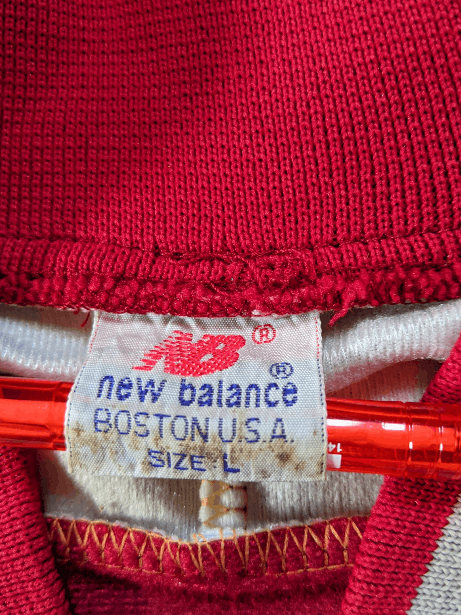 New Balance × Vintage Vintage 80s New Balance Boston USA Varsity Sweater Jacket Size US M / EU 48-50 / 2 - 6 Thumbnail