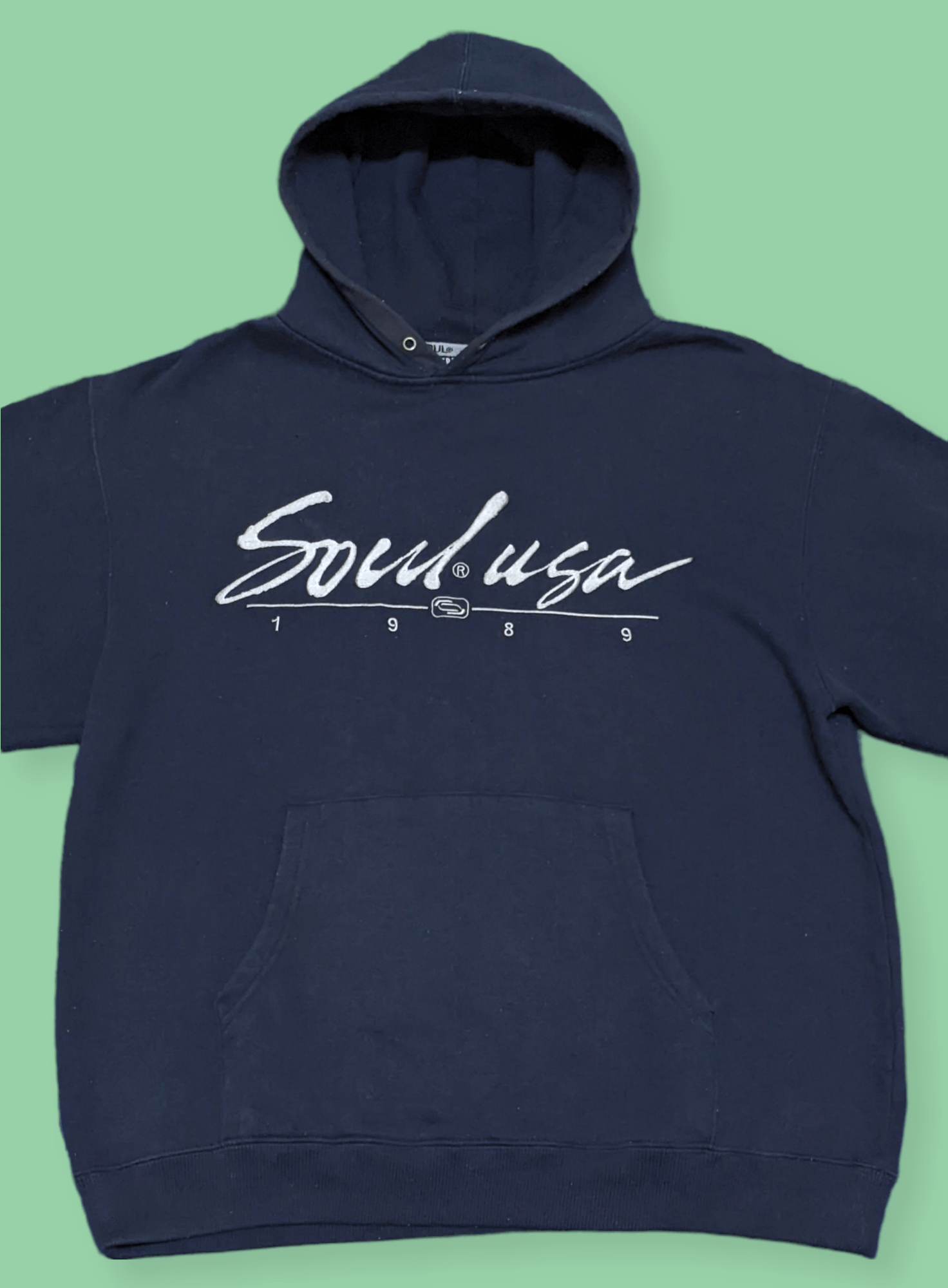 Vintage Vintage 90s Soul Usa Streetwear Pullover Hoodie Size US M / EU 48-50 / 2 - 3 Thumbnail