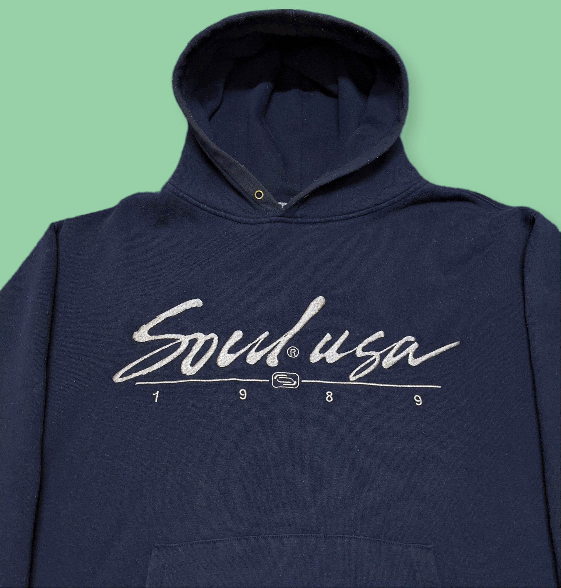 Vintage Vintage 90s Soul Usa Streetwear Pullover Hoodie Size US M / EU 48-50 / 2 - 4 Thumbnail