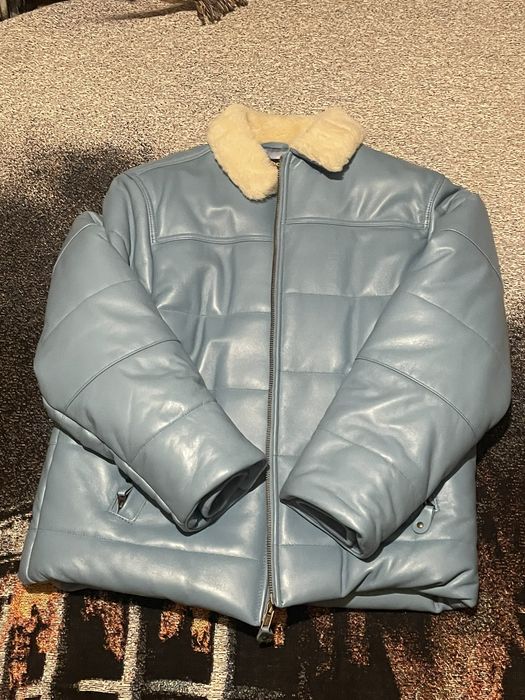 Supreme Supreme Schott Shearling Collar Leather Puffy | Grailed