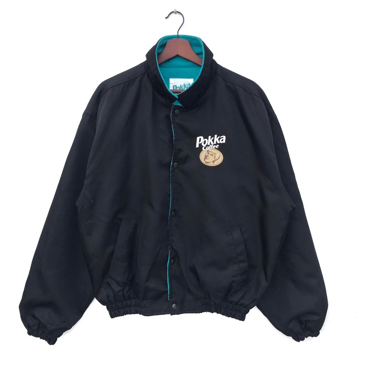 Japanese Brand Vintage Pokka Coffer Zipper Bomber Jacket Size US L / EU 52-54 / 3 - 1 Thumbnail