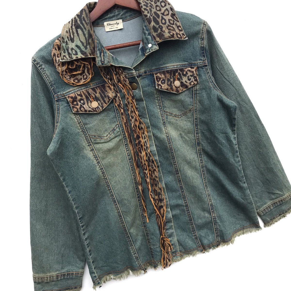 Denim & Co. Vintage Cheerly Italy Designer Denim Jacket Size US S / EU 44-46 / 1 - 2 Thumbnail