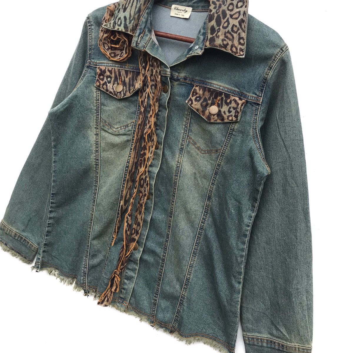 Denim & Co. Vintage Cheerly Italy Designer Denim Jacket Size US S / EU 44-46 / 1 - 3 Thumbnail