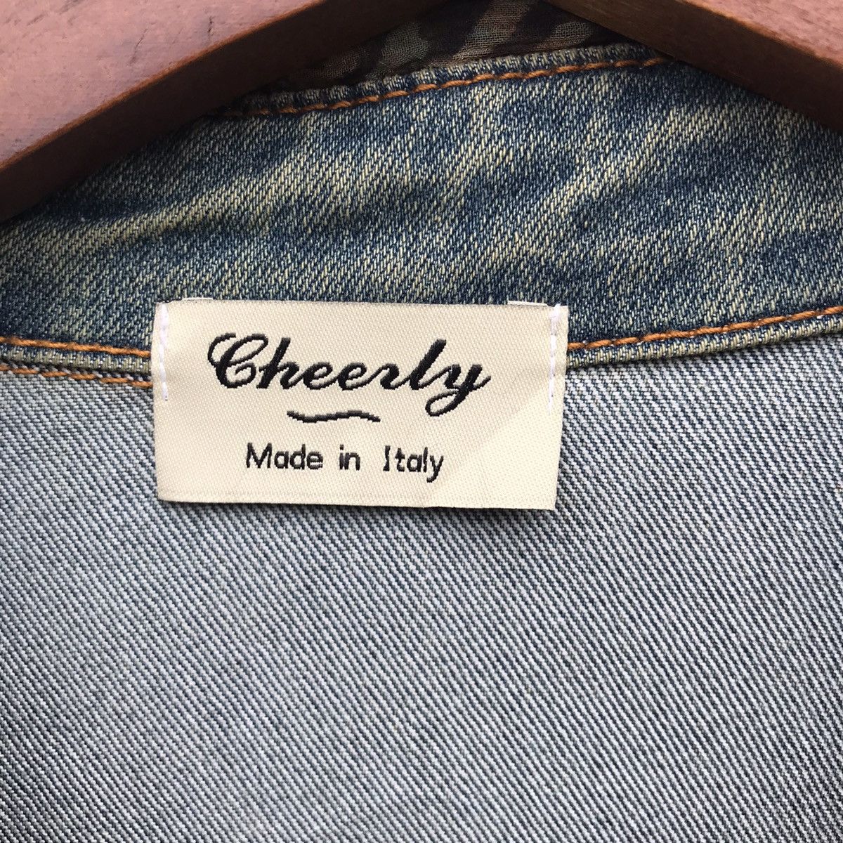Denim & Co. Vintage Cheerly Italy Designer Denim Jacket Size US S / EU 44-46 / 1 - 7 Thumbnail