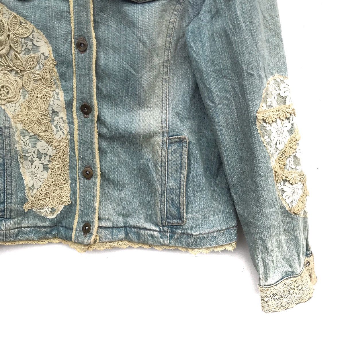 Japanese Brand Souvenir De Par Avion Embroidery Denim Jacket Size US S / EU 44-46 / 1 - 4 Thumbnail