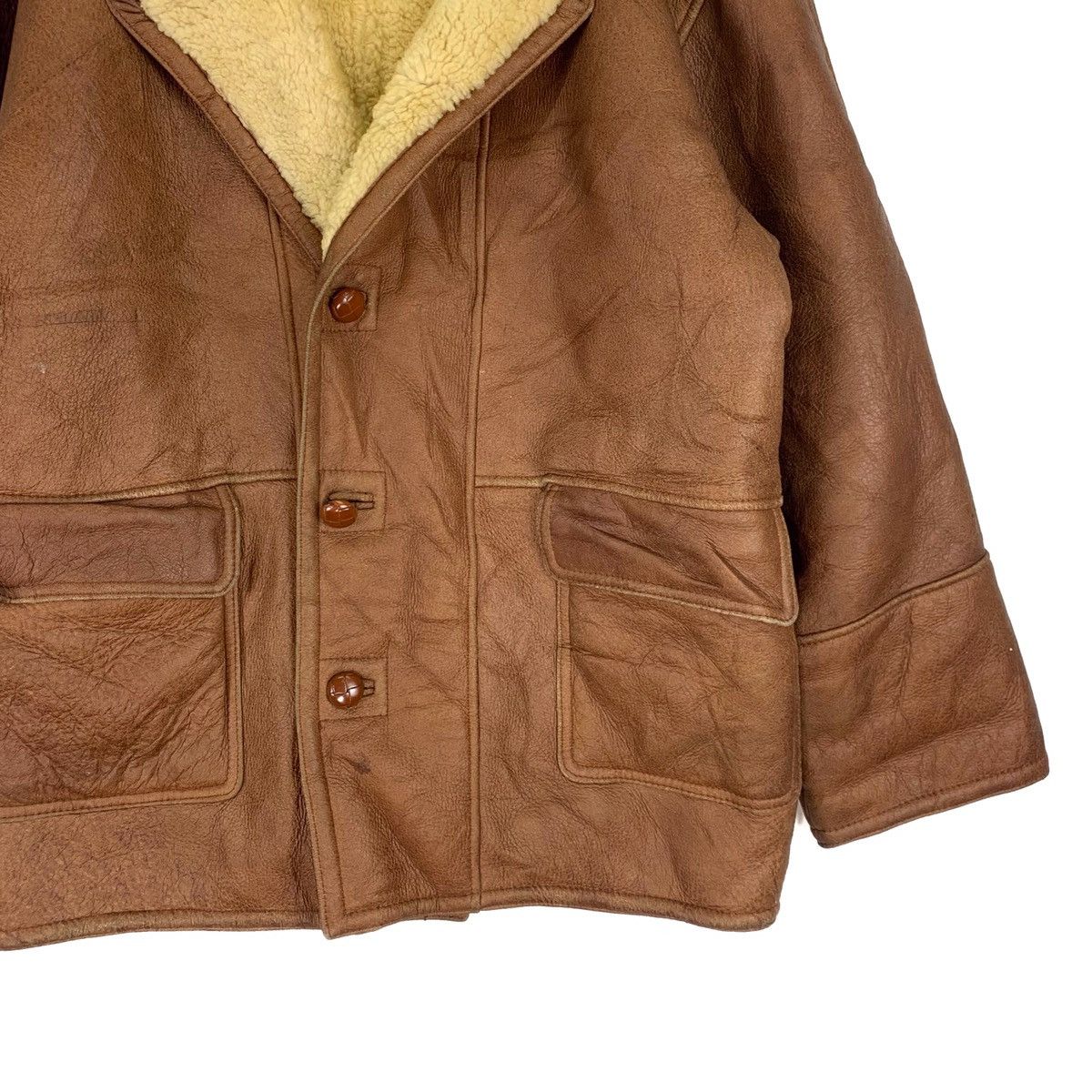 Other All The Way Japanesbrand Leather Wool Jacket Size US L / EU 52-54 / 3 - 3 Thumbnail