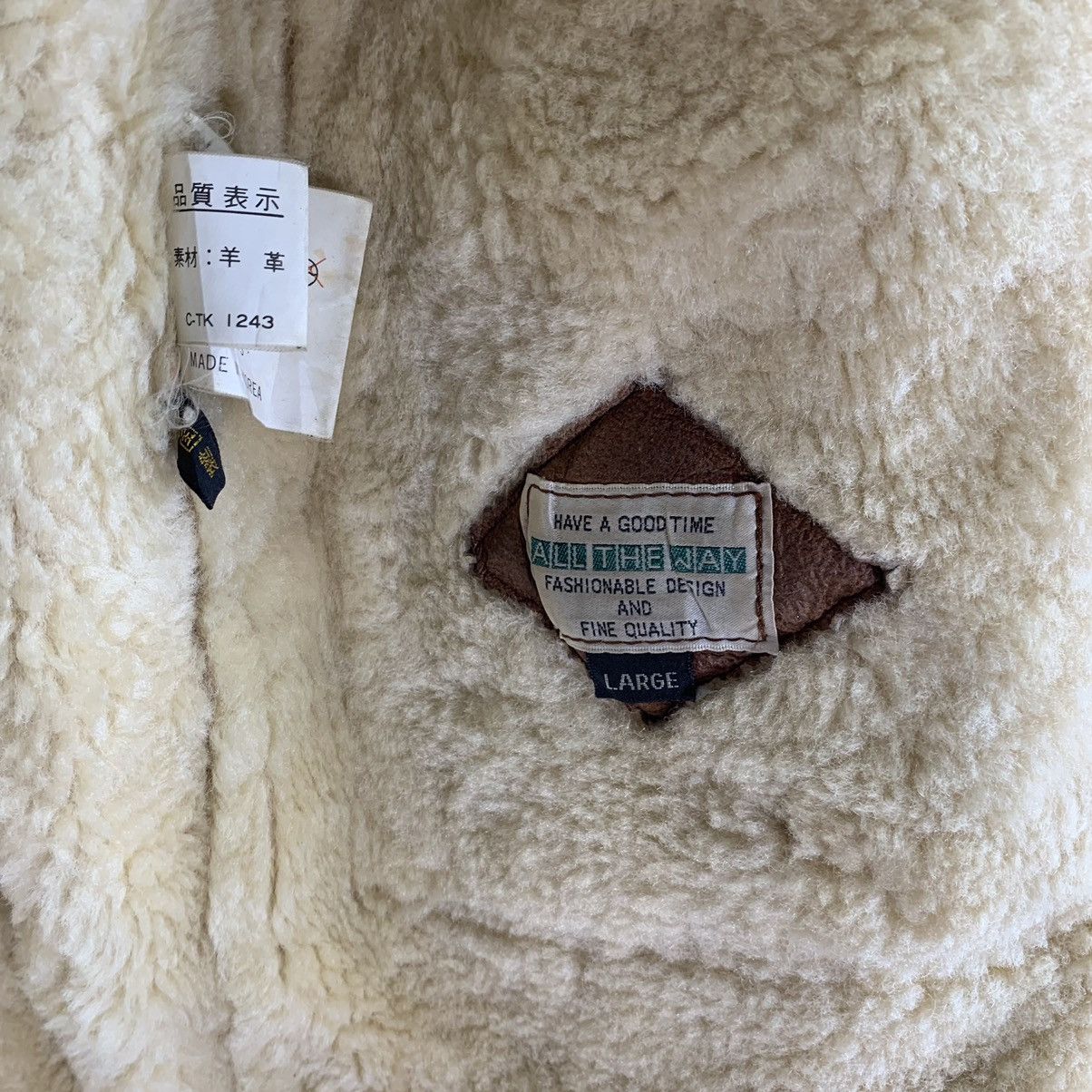 Other All The Way Japanesbrand Leather Wool Jacket Size US L / EU 52-54 / 3 - 7 Thumbnail