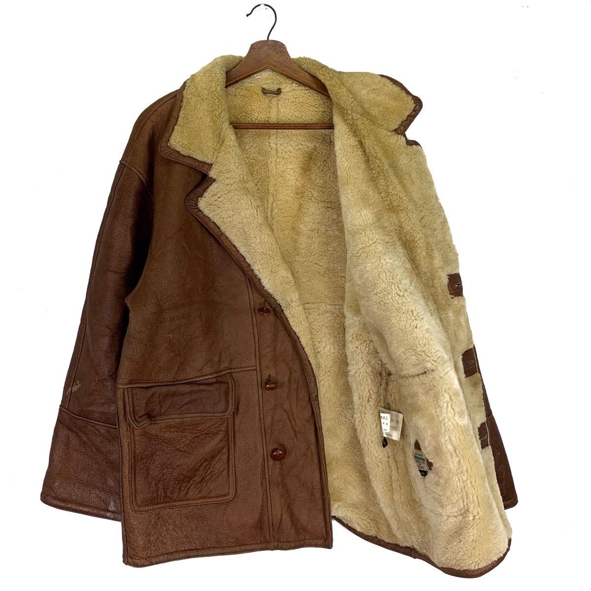 Other All The Way Japanesbrand Leather Wool Jacket Size US L / EU 52-54 / 3 - 4 Thumbnail