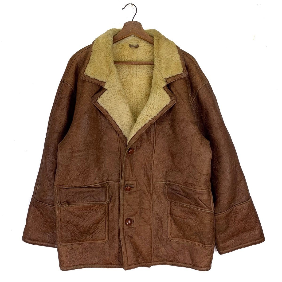 All The Way Japanesbrand Leather Wool Jacket