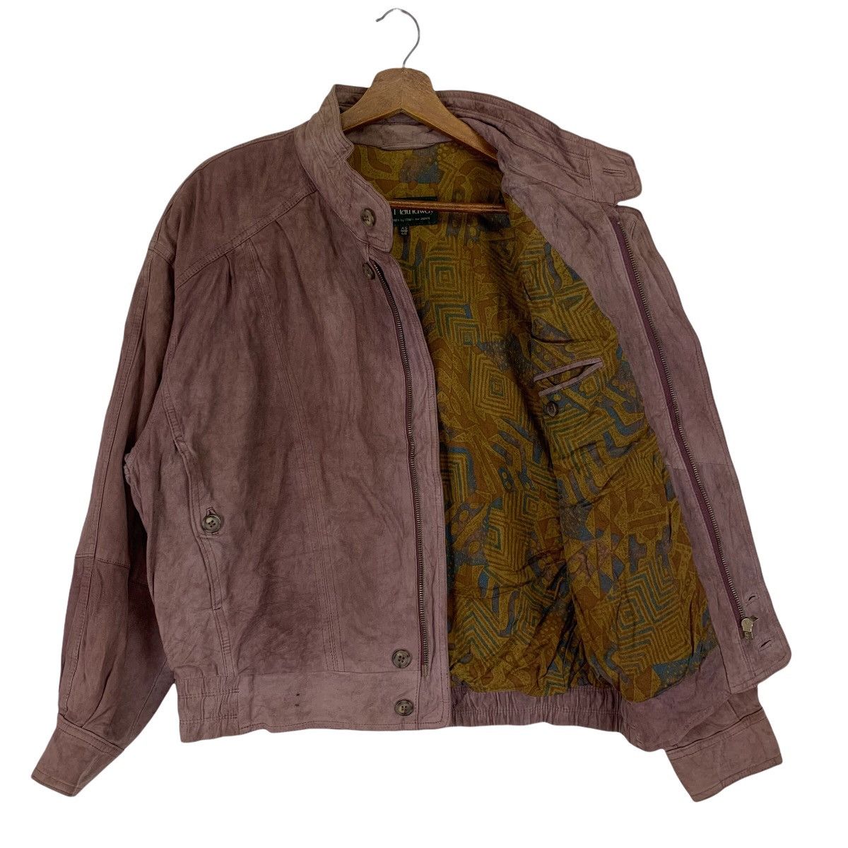 Japanese Brand Vintage Leather Bomber Jacket Size US XS / EU 42 / 0 - 4 Thumbnail