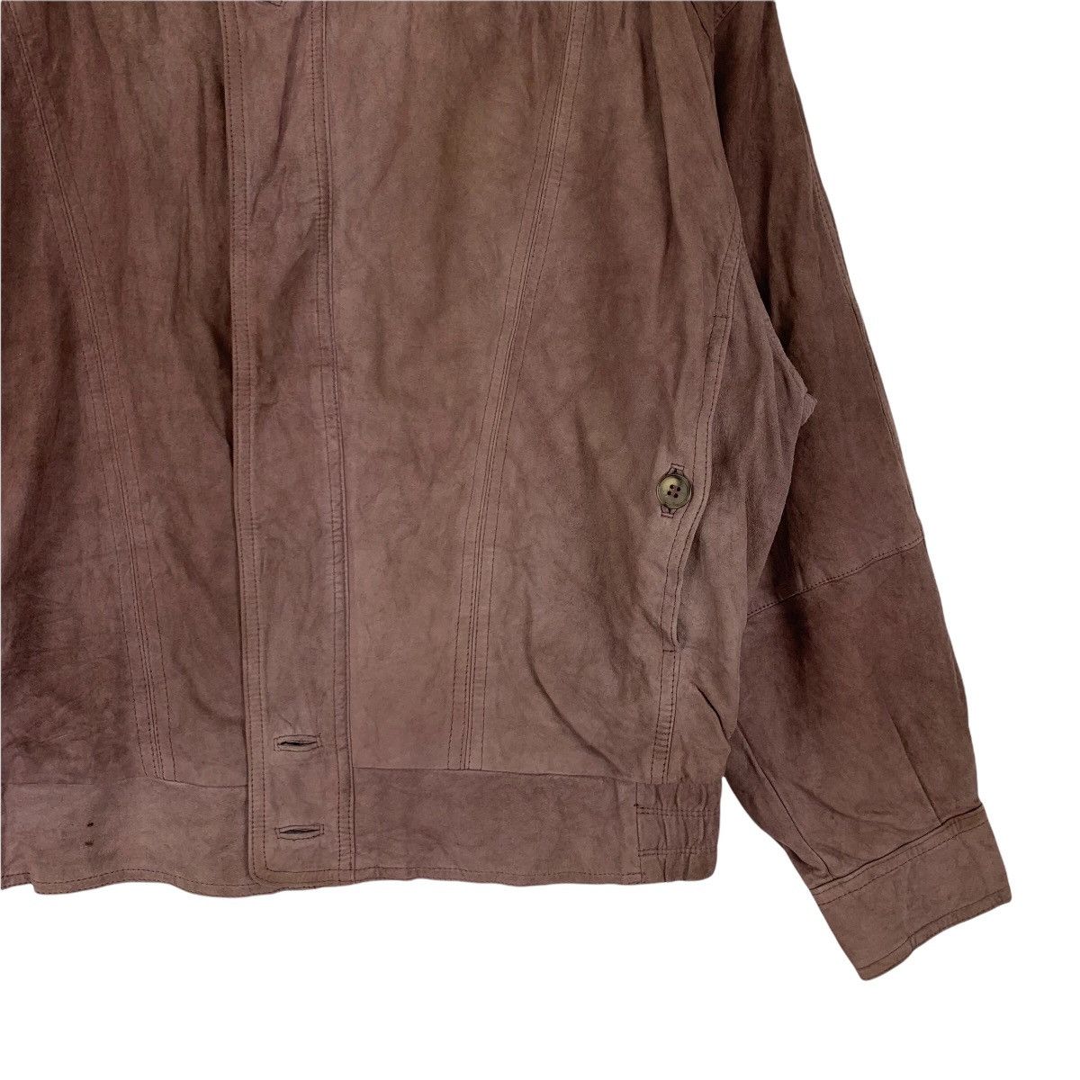 Japanese Brand Vintage Leather Bomber Jacket Size US XS / EU 42 / 0 - 3 Thumbnail