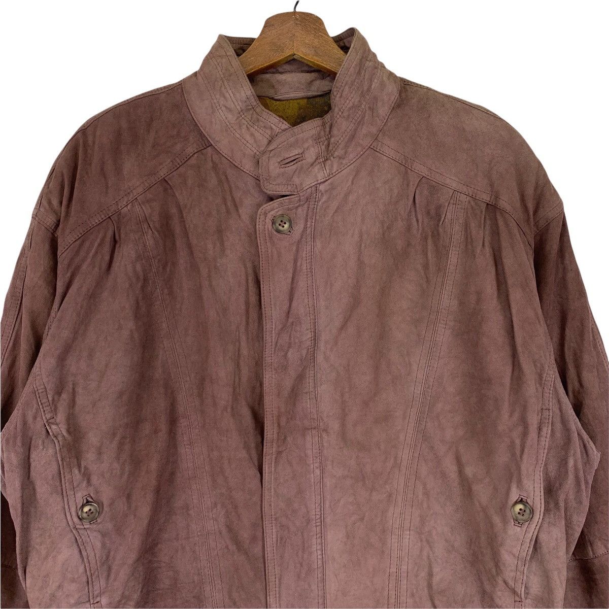 Japanese Brand Vintage Leather Bomber Jacket Size US XS / EU 42 / 0 - 2 Thumbnail