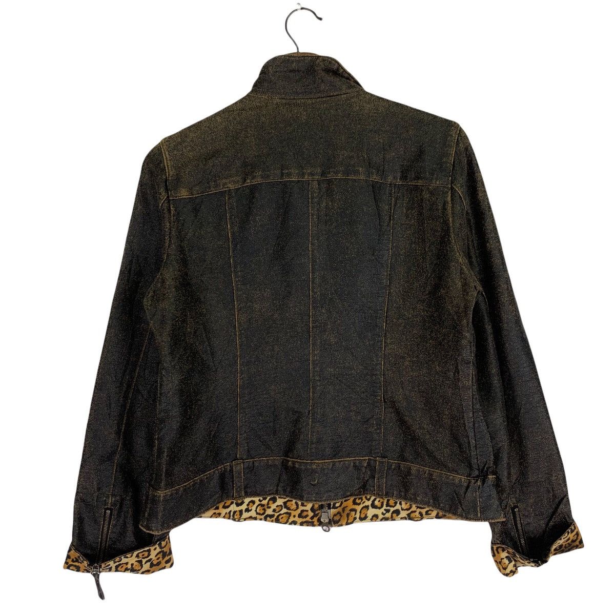 Genuine Leather Vintage 90s Leopard Leather Zip Up Jacket Size US S / EU 44-46 / 1 - 6 Thumbnail
