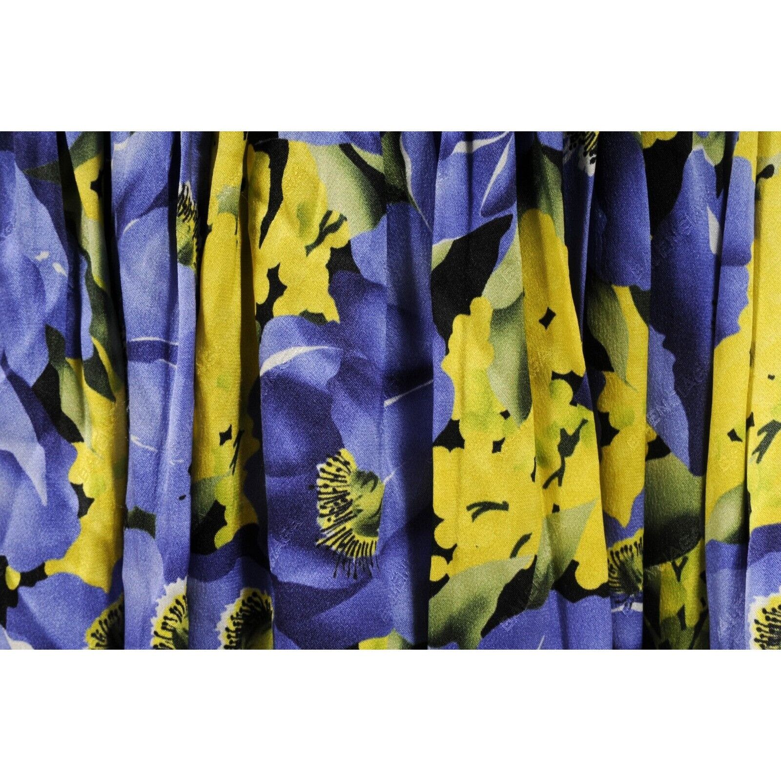 Balenciaga Mini Dress FR 38 Purple Yellow Floral Size M / US 6-8 / IT 42-44 - 8 Thumbnail