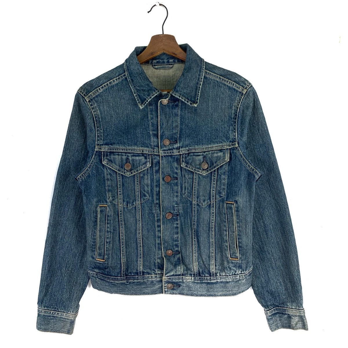Uniqlo Vintage Uniqlo Buttonup Denim Jacket Size US S / EU 44-46 / 1 - 2 Thumbnail