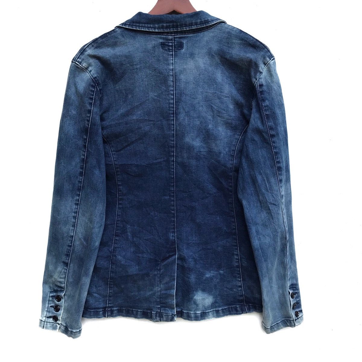 Japanese Brand Vintage M2741 Denim Indigo Blazer Coat Size US M / EU 48-50 / 2 - 6 Thumbnail