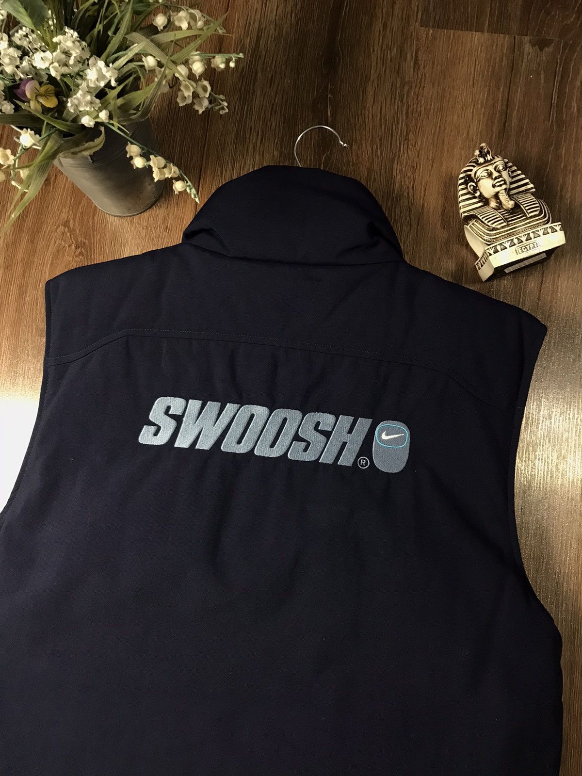 Nike × Vintage Nike Vintage Puffer Swoosh Y2K Vest Double Sided Size US M / EU 48-50 / 2 - 5 Thumbnail