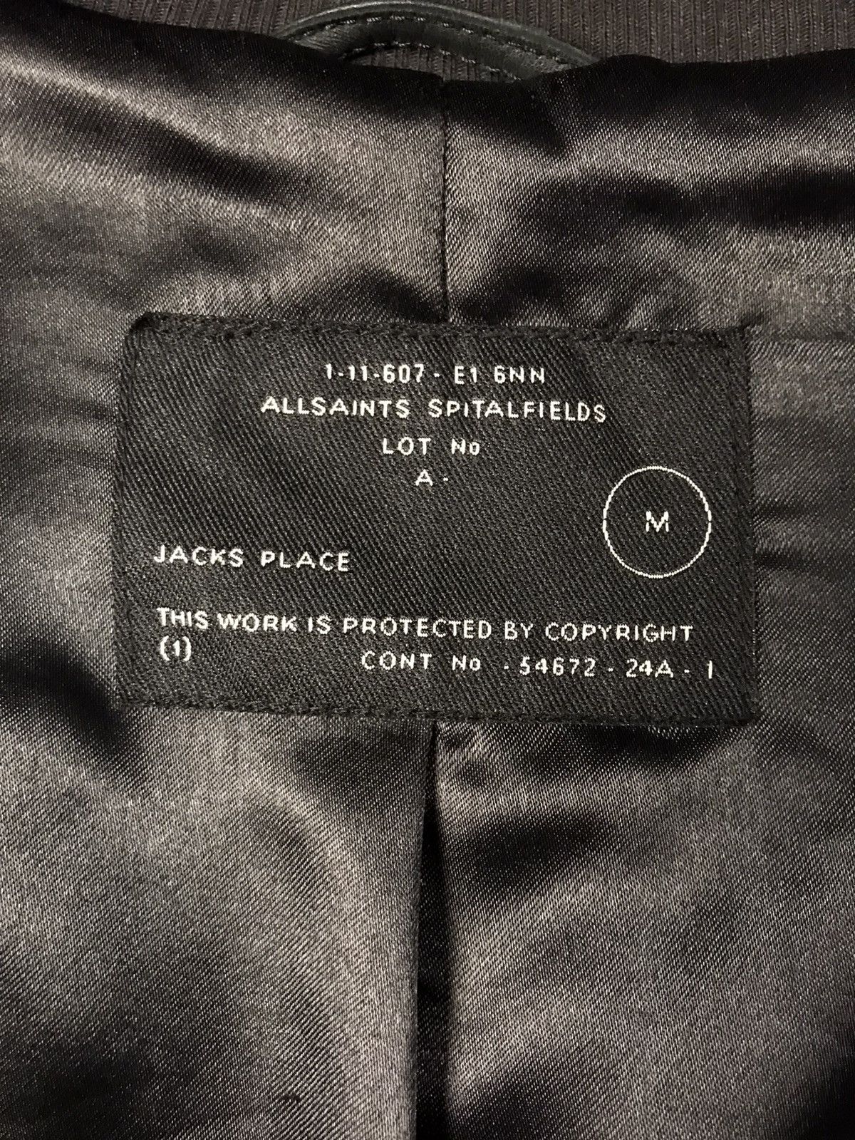 Allsaints × Vintage Allsaints spitalfields leather jacket Size US M / EU 48-50 / 2 - 6 Thumbnail