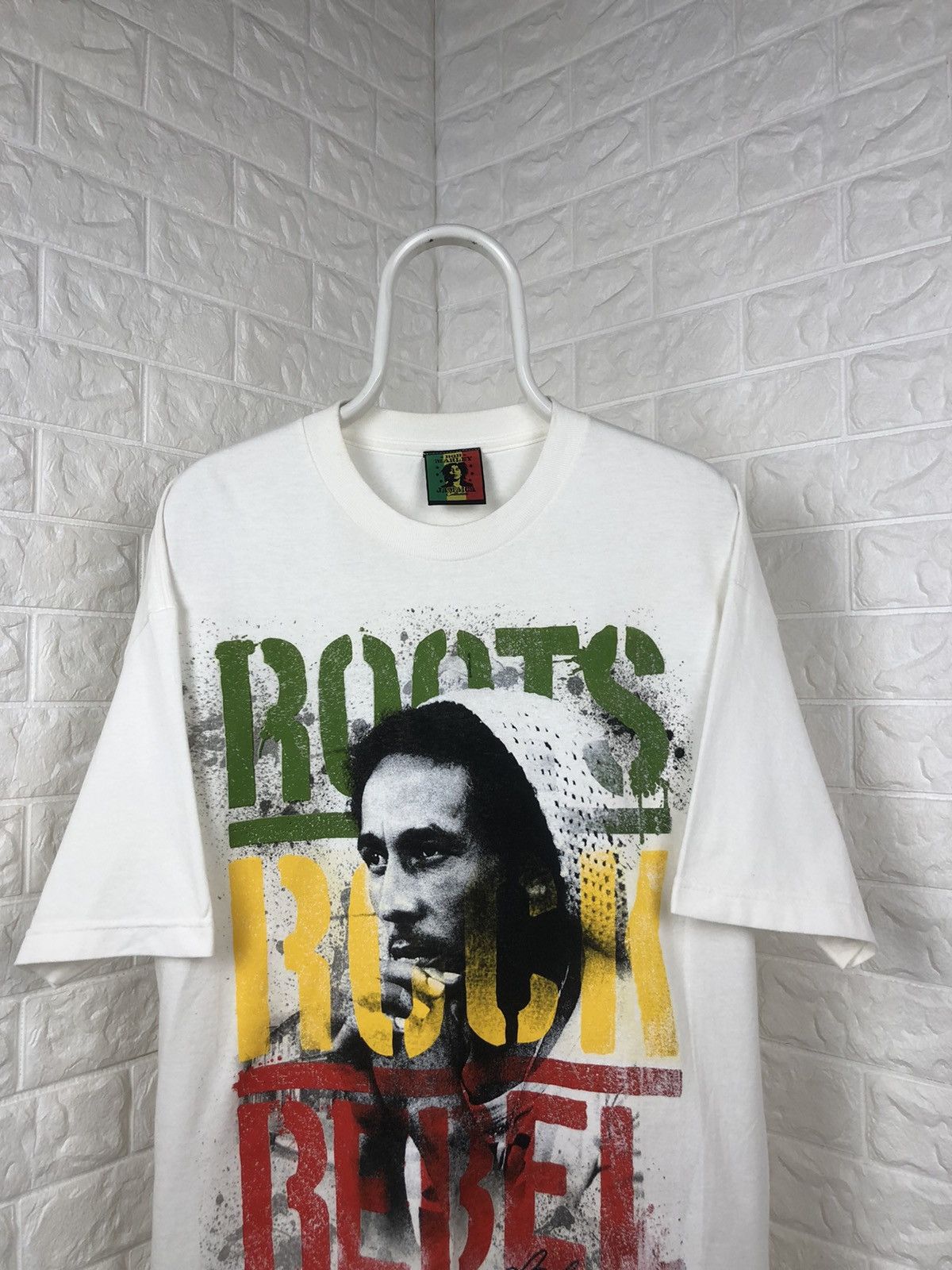 Bob Marley × Vintage × Zion Rootswear Vintage Bob Marley Roots Rock Reggae Zion Tees Size US XL / EU 56 / 4 - 2 Thumbnail