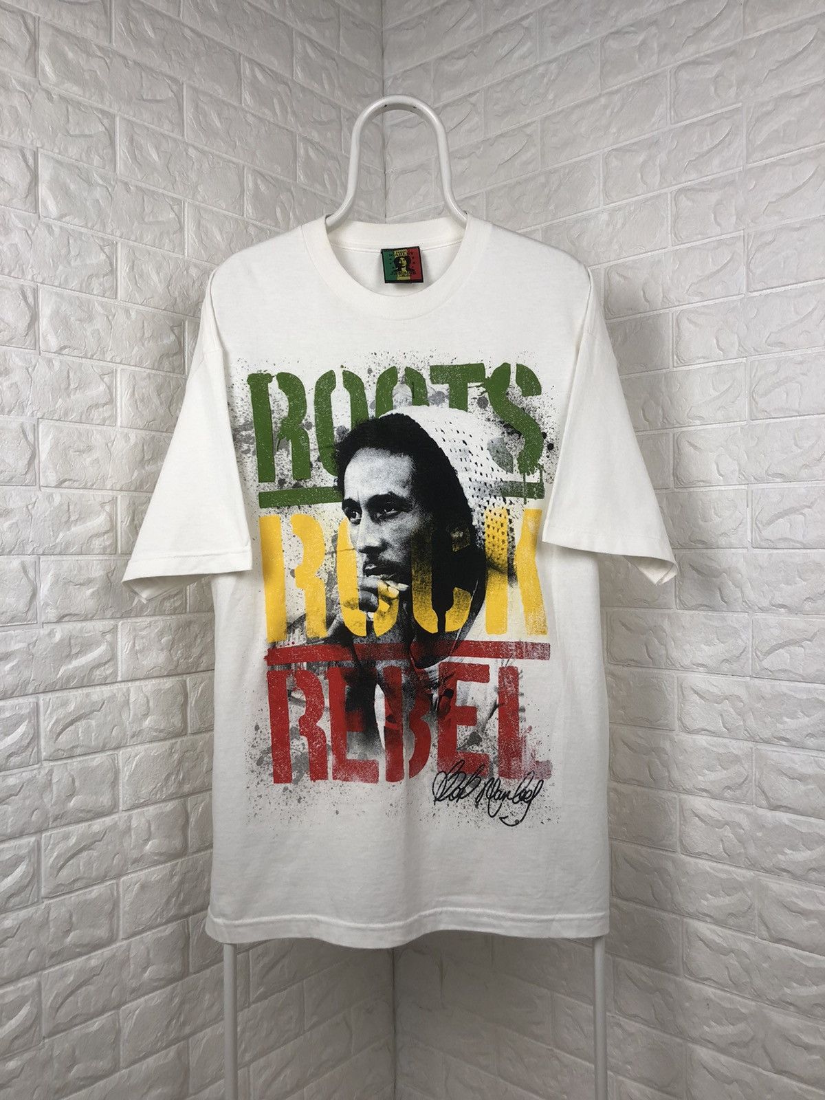 Bob Marley × Vintage × Zion Rootswear Vintage Bob Marley Roots Rock Reggae Zion Tees Size US XL / EU 56 / 4 - 1 Thumbnail