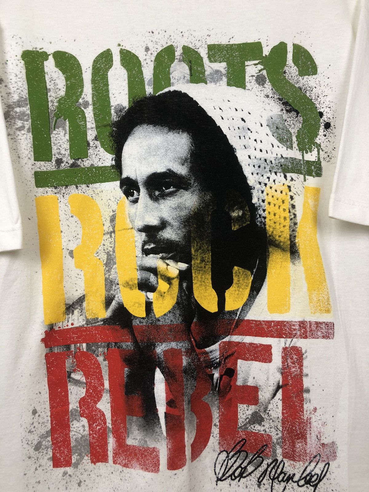 Bob Marley × Vintage × Zion Rootswear Vintage Bob Marley Roots Rock Reggae Zion Tees Size US XL / EU 56 / 4 - 3 Thumbnail