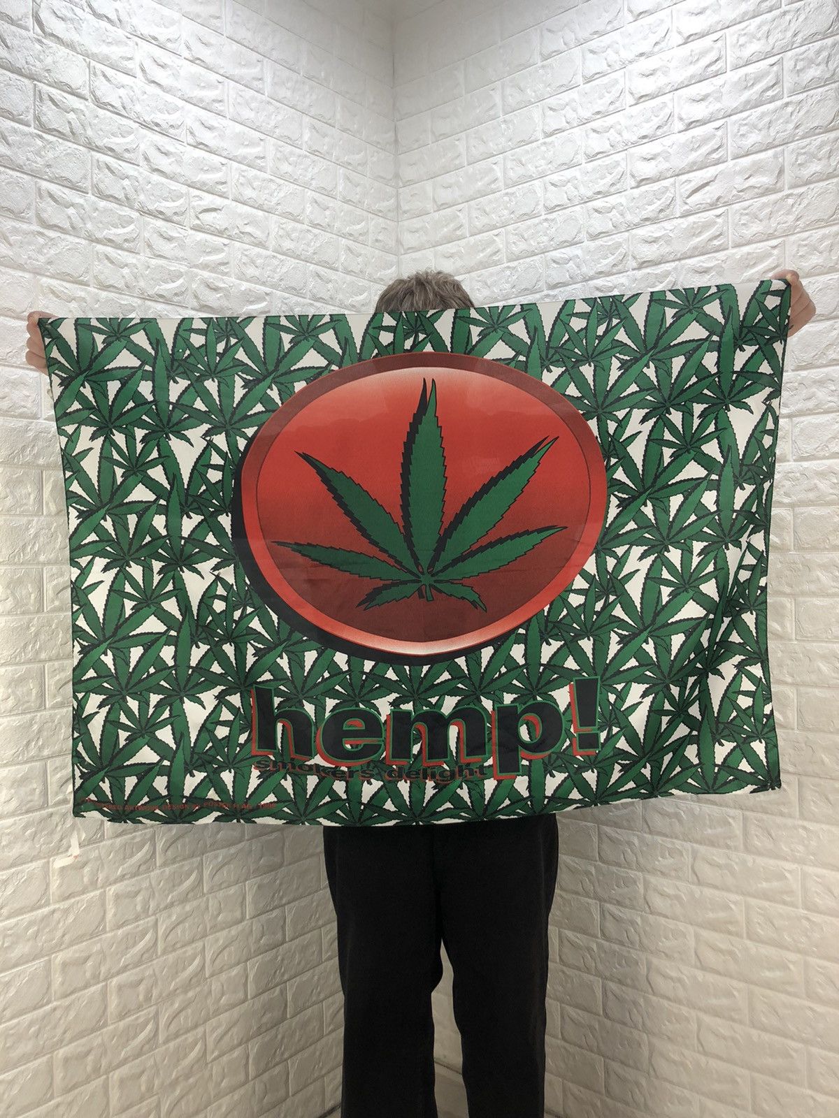 Rap Tees × Vintage Vintage 1999 Marijuana Flag Hemp Smokers Delight Size US XXL / EU 58 / 5 - 1 Thumbnail