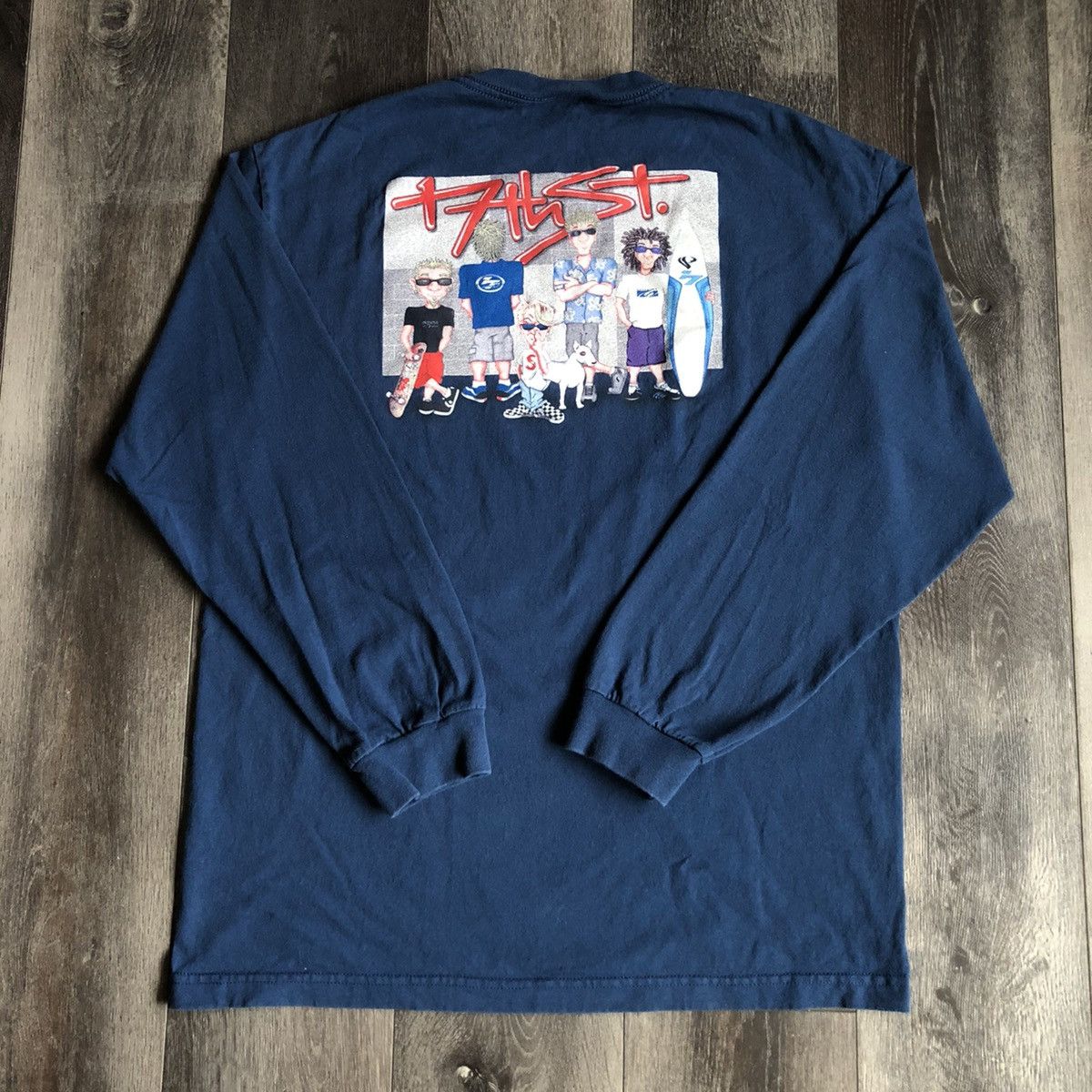 Vintage Vintage 2000s 17th Street Surf Shop Skate Graphic Longsleeve Size US L / EU 52-54 / 3 - 2 Thumbnail