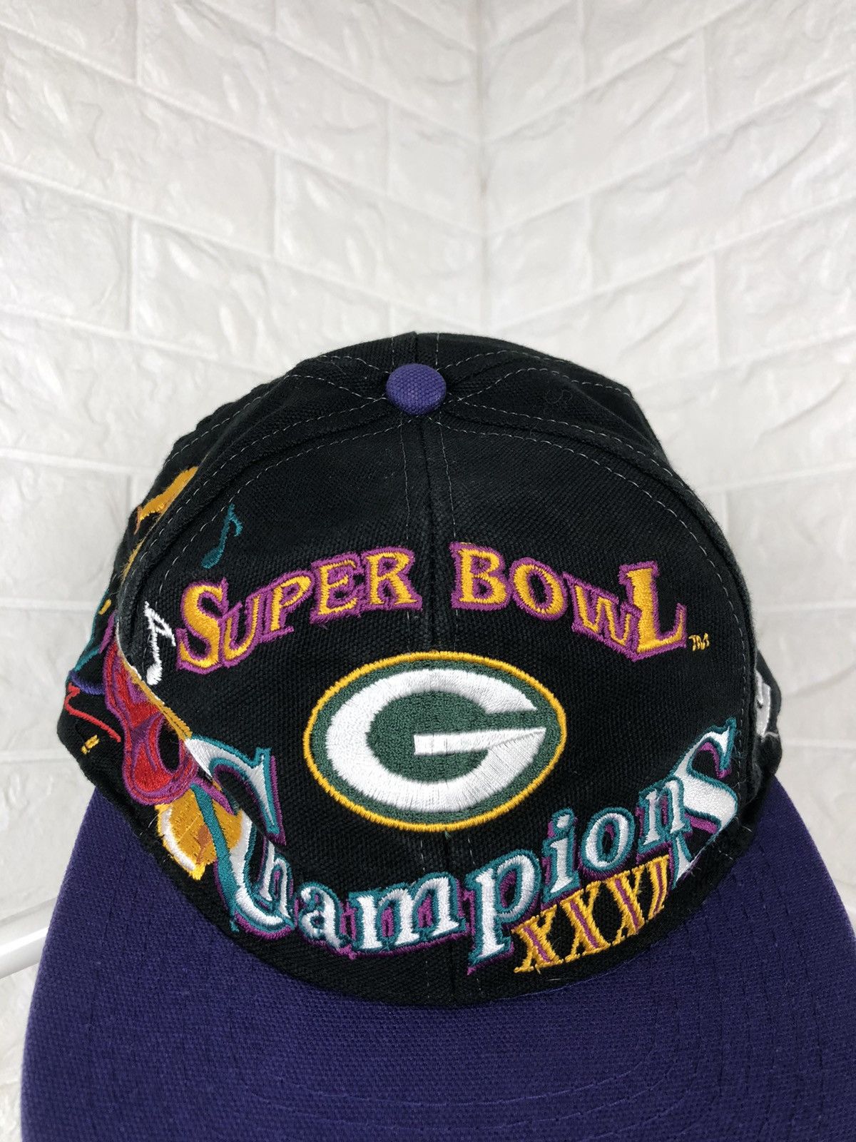 NFL × Vintage Vintage 1997 Green Bay Packers NFL Super Bowl XXXI Hat Cap Size ONE SIZE - 3 Thumbnail