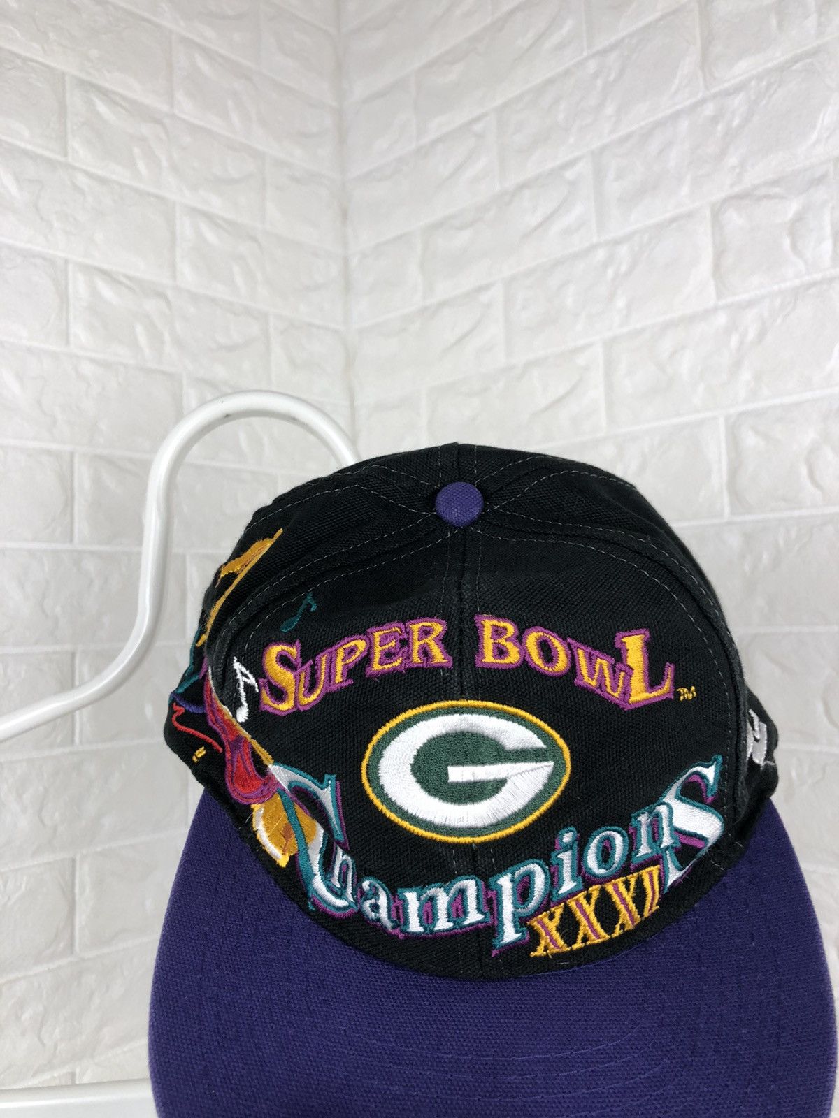 NFL × Vintage Vintage 1997 Green Bay Packers NFL Super Bowl XXXI Hat Cap Size ONE SIZE - 6 Thumbnail