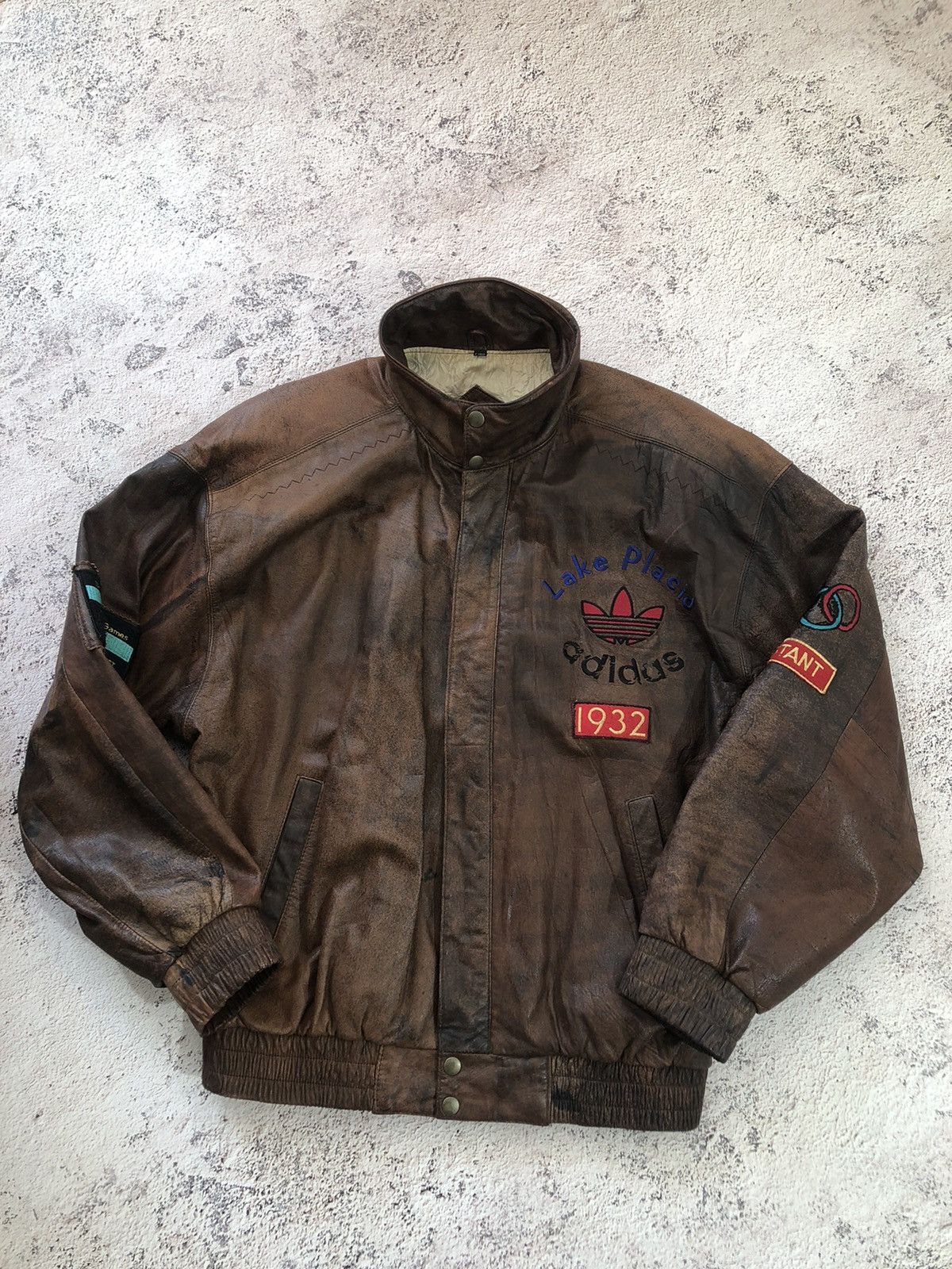 Adidas ADIDAS OLYMPIC WINTER GAMES 1932 VINTAGE JACKET LEATHER Size US L / EU 52-54 / 3 - 2 Thumbnail