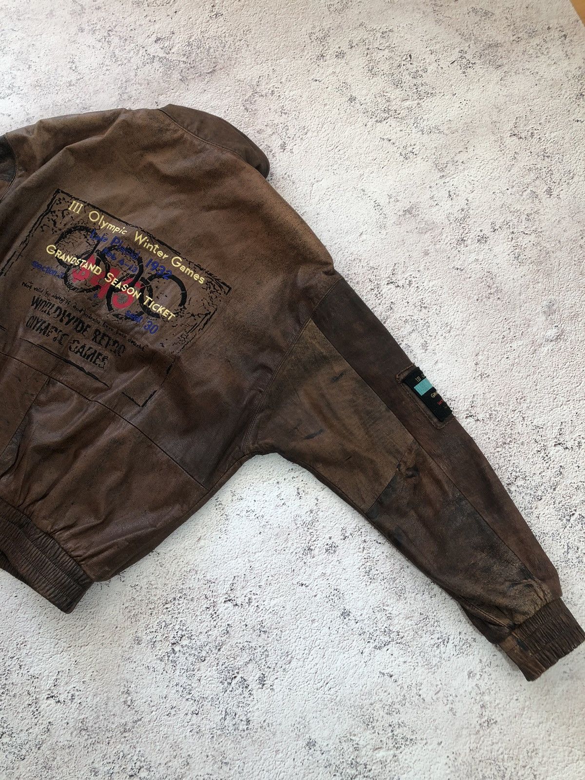 Adidas ADIDAS OLYMPIC WINTER GAMES 1932 VINTAGE JACKET LEATHER Size US L / EU 52-54 / 3 - 10 Thumbnail