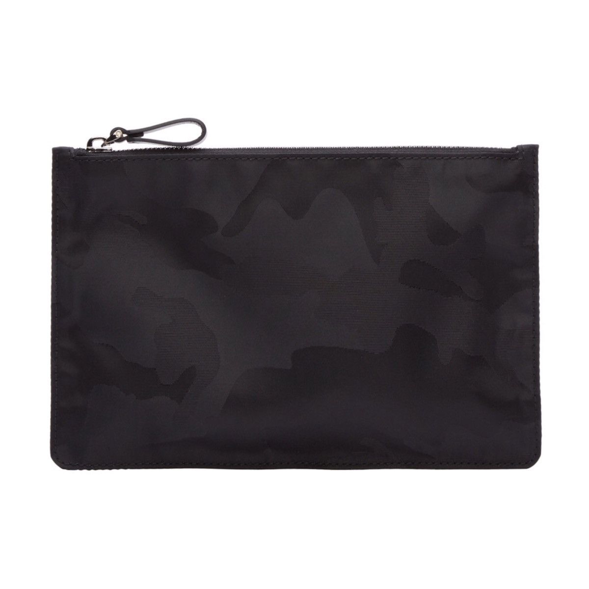 Valentino Valentino Garavani black camouflage pouch bag travel wallet Size ONE SIZE - 2 Thumbnail