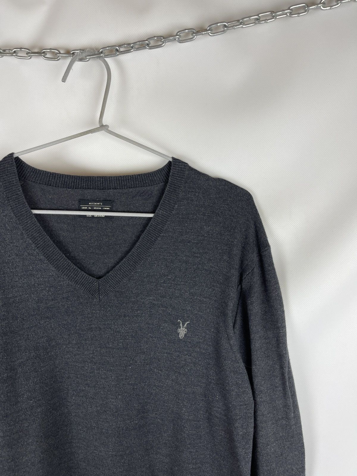 Allsaints Allsaints Fritz V-Neck cotton sweater knitted Size US M / EU 48-50 / 2 - 3 Thumbnail