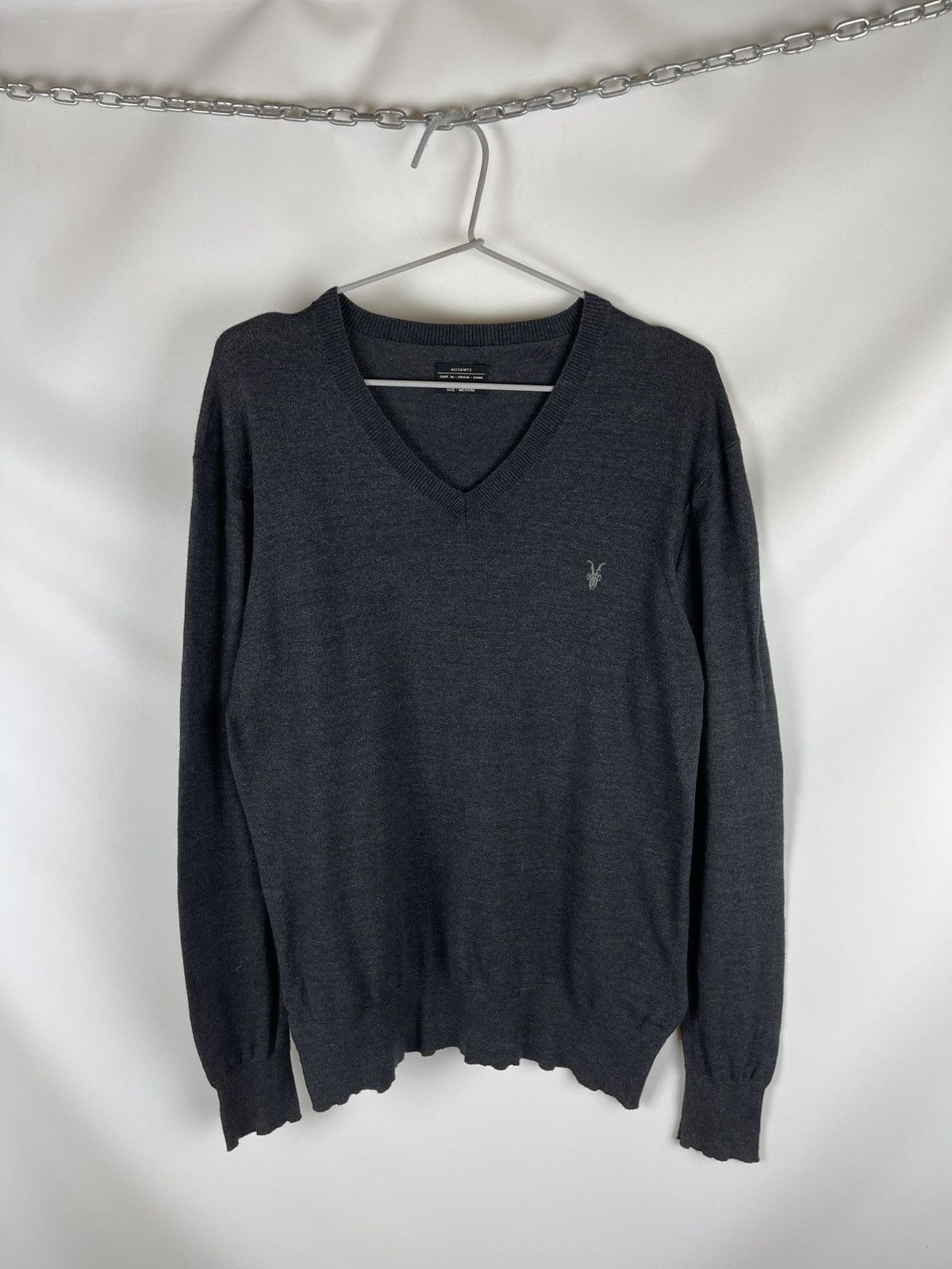 Allsaints Allsaints Fritz V-Neck cotton sweater knitted Size US M / EU 48-50 / 2 - 1 Thumbnail