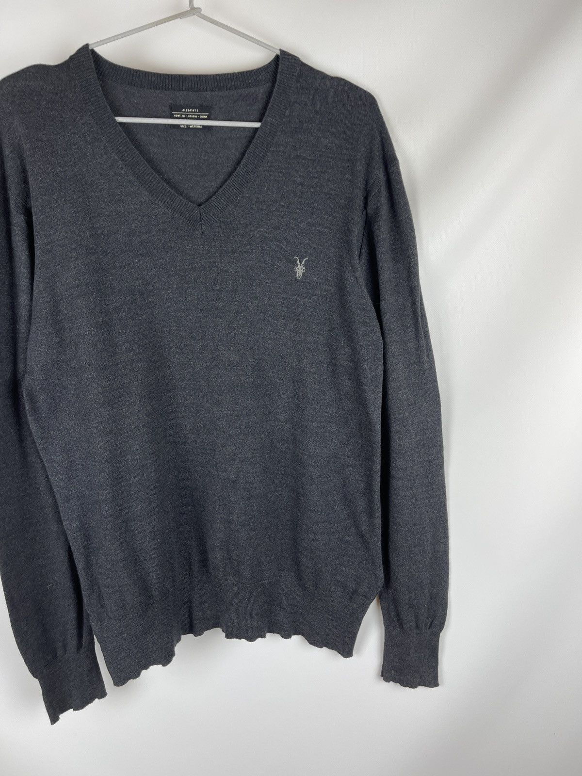 Allsaints Allsaints Fritz V-Neck cotton sweater knitted Size US M / EU 48-50 / 2 - 5 Thumbnail