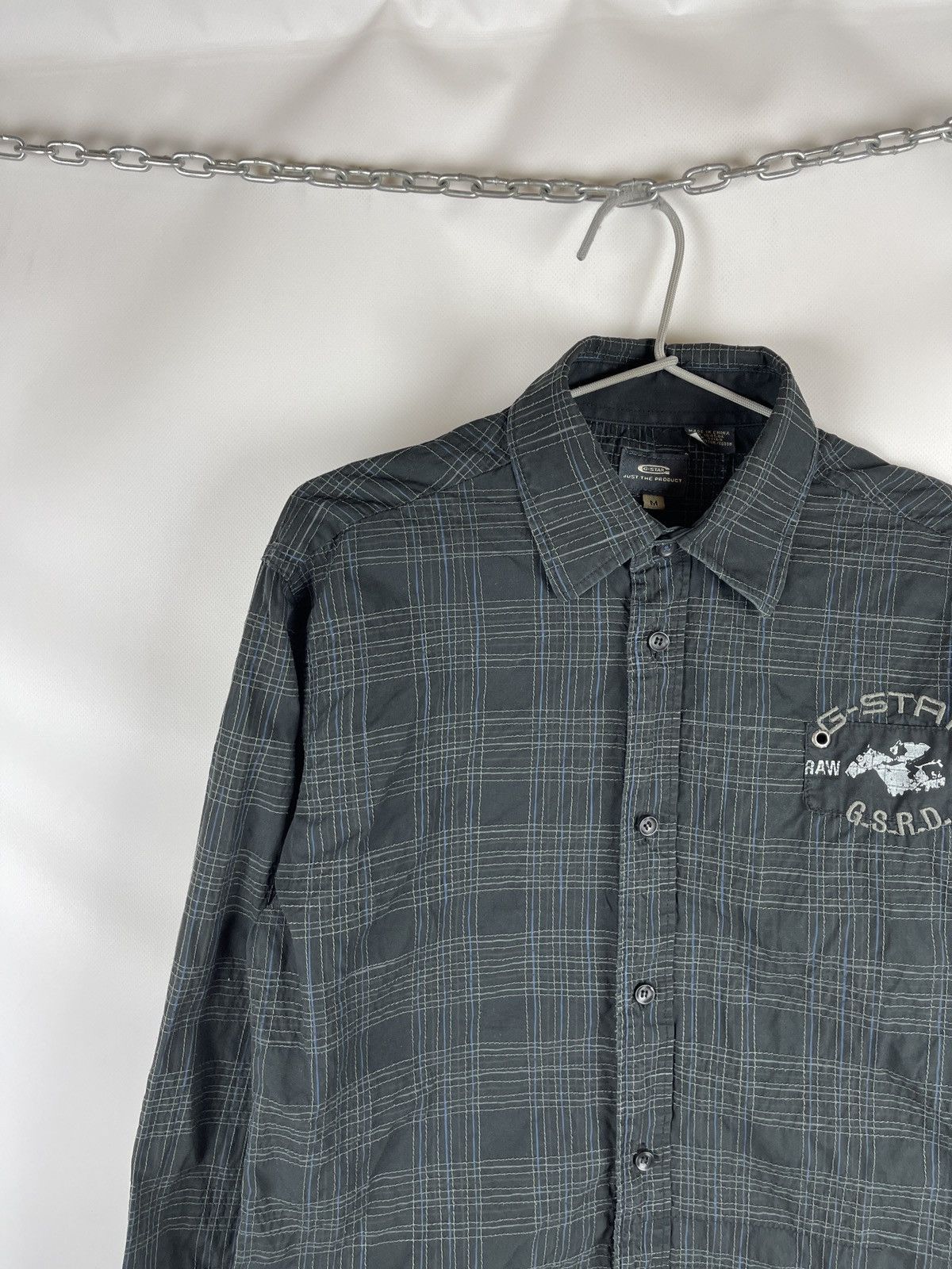 G-Star G-star Raw Luxor check stitch shirt long sleeve embroidered Size US M / EU 48-50 / 2 - 8 Thumbnail