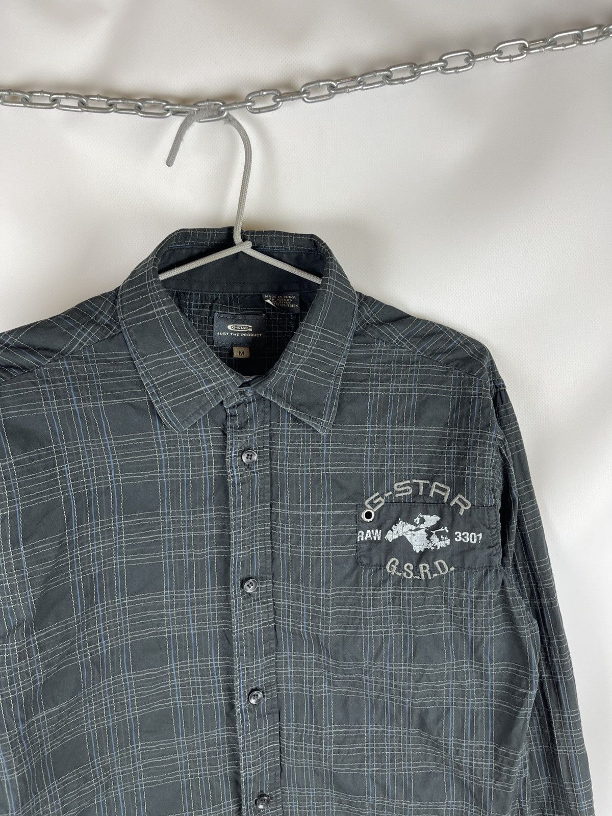 G-Star G-star Raw Luxor check stitch shirt long sleeve embroidered Size US M / EU 48-50 / 2 - 11 Thumbnail