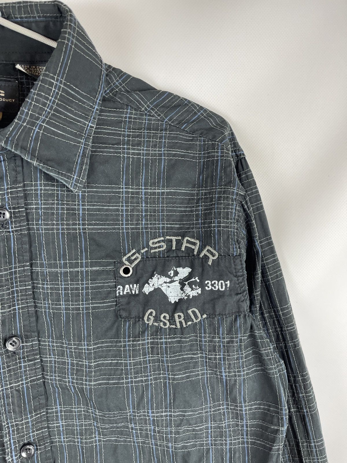 G-Star G-star Raw Luxor check stitch shirt long sleeve embroidered Size US M / EU 48-50 / 2 - 12 Thumbnail