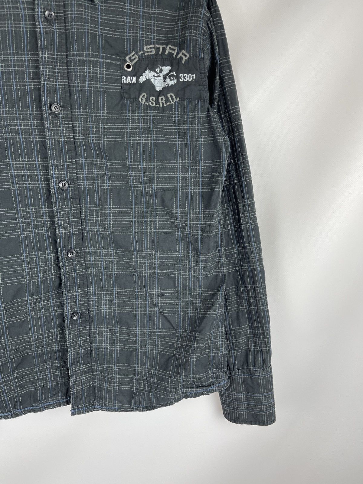 G-Star G-star Raw Luxor check stitch shirt long sleeve embroidered Size US M / EU 48-50 / 2 - 10 Thumbnail