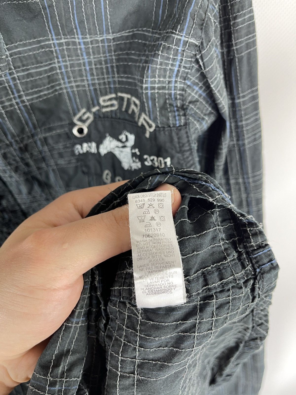 G-Star G-star Raw Luxor check stitch shirt long sleeve embroidered Size US M / EU 48-50 / 2 - 15 Thumbnail
