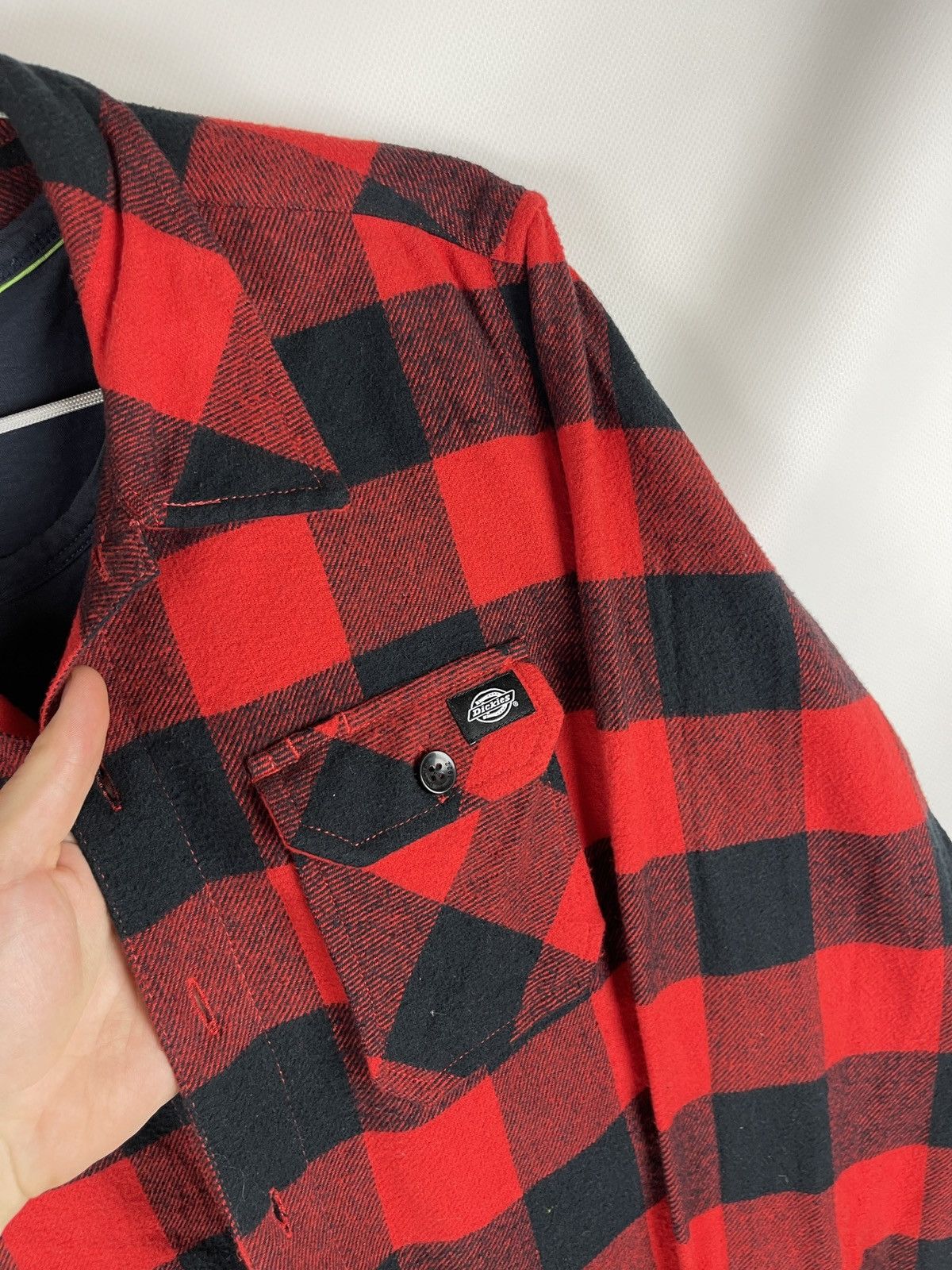 Dickies × Flannel Dickies flannel checkered red plaid vintage longsleeve shirt Size US S / EU 44-46 / 1 - 10 Thumbnail