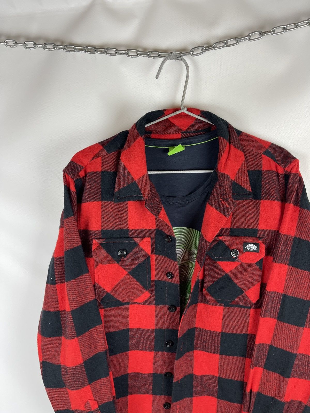 Dickies × Flannel Dickies flannel checkered red plaid vintage longsleeve shirt Size US S / EU 44-46 / 1 - 8 Thumbnail