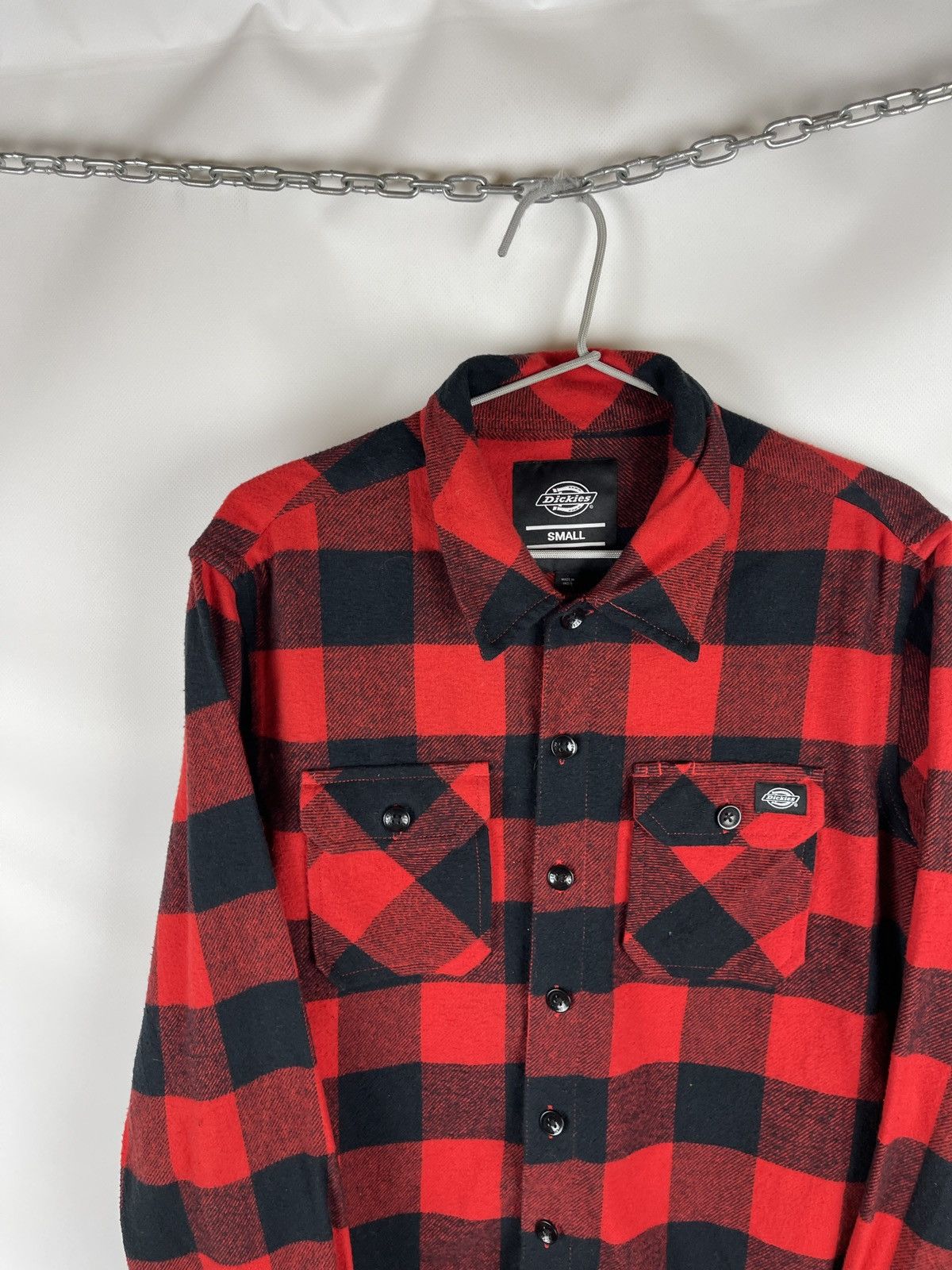 Dickies × Flannel Dickies flannel checkered red plaid vintage longsleeve shirt Size US S / EU 44-46 / 1 - 11 Thumbnail