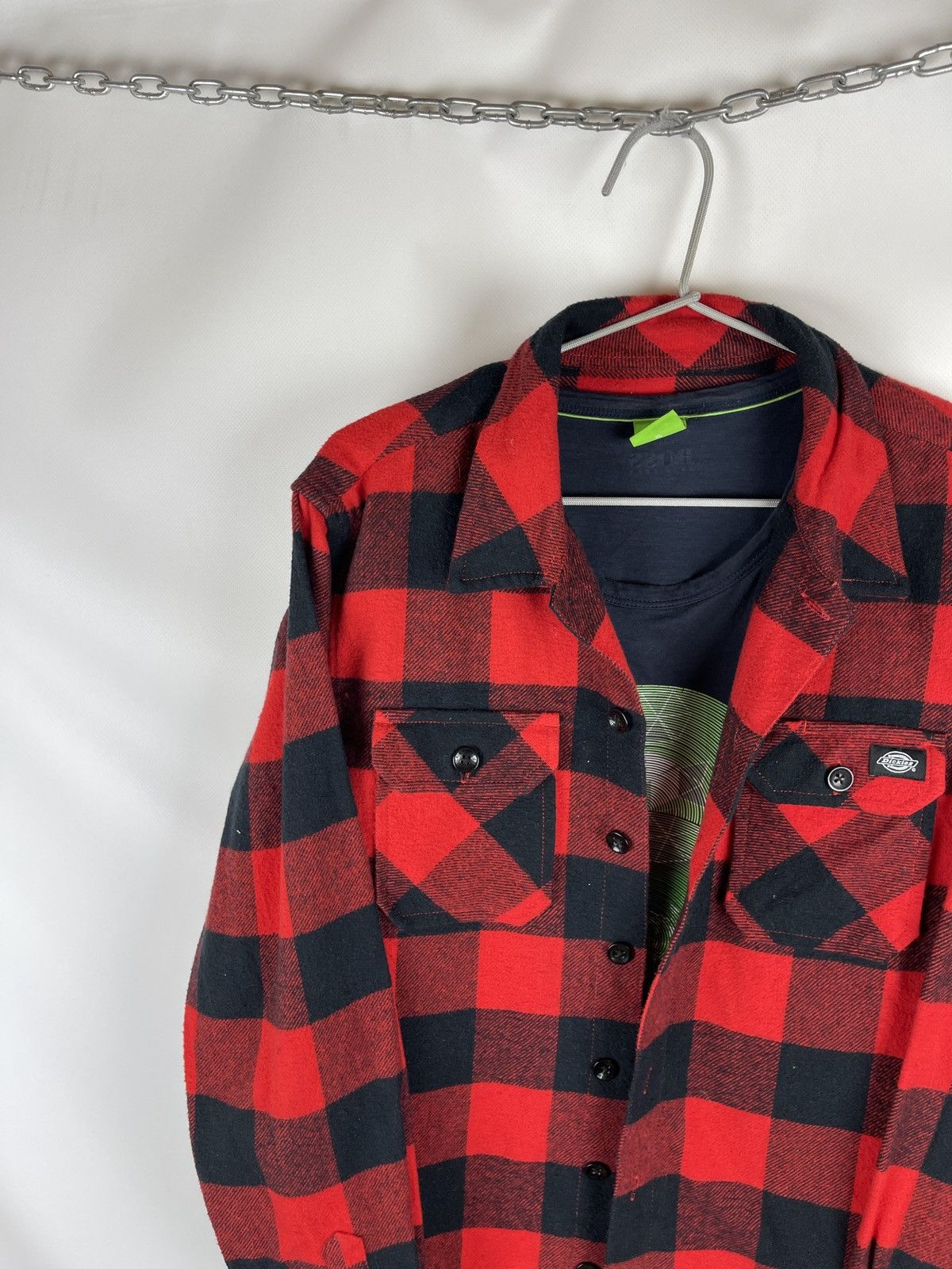Dickies × Flannel Dickies flannel checkered red plaid vintage longsleeve shirt Size US S / EU 44-46 / 1 - 3 Thumbnail