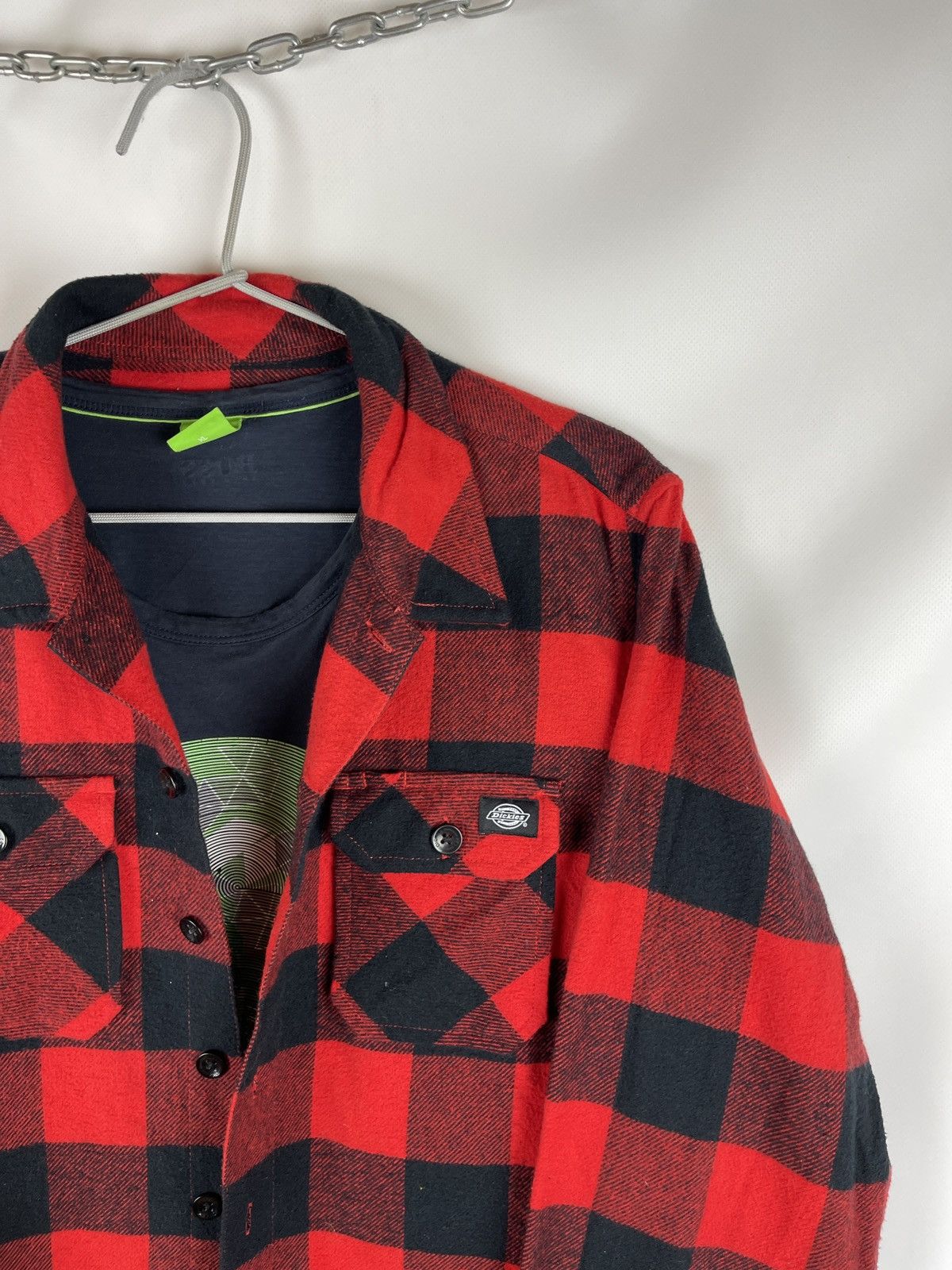 Dickies × Flannel Dickies flannel checkered red plaid vintage longsleeve shirt Size US S / EU 44-46 / 1 - 4 Thumbnail