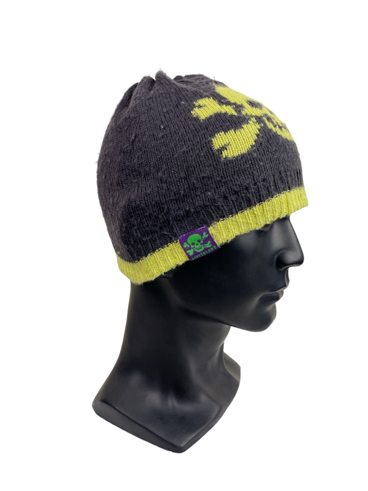 Japanese Brand Jpn Skull Cross Bone Cuffless Knit Hat Beanie Mastermind Size ONE SIZE - 3 Thumbnail