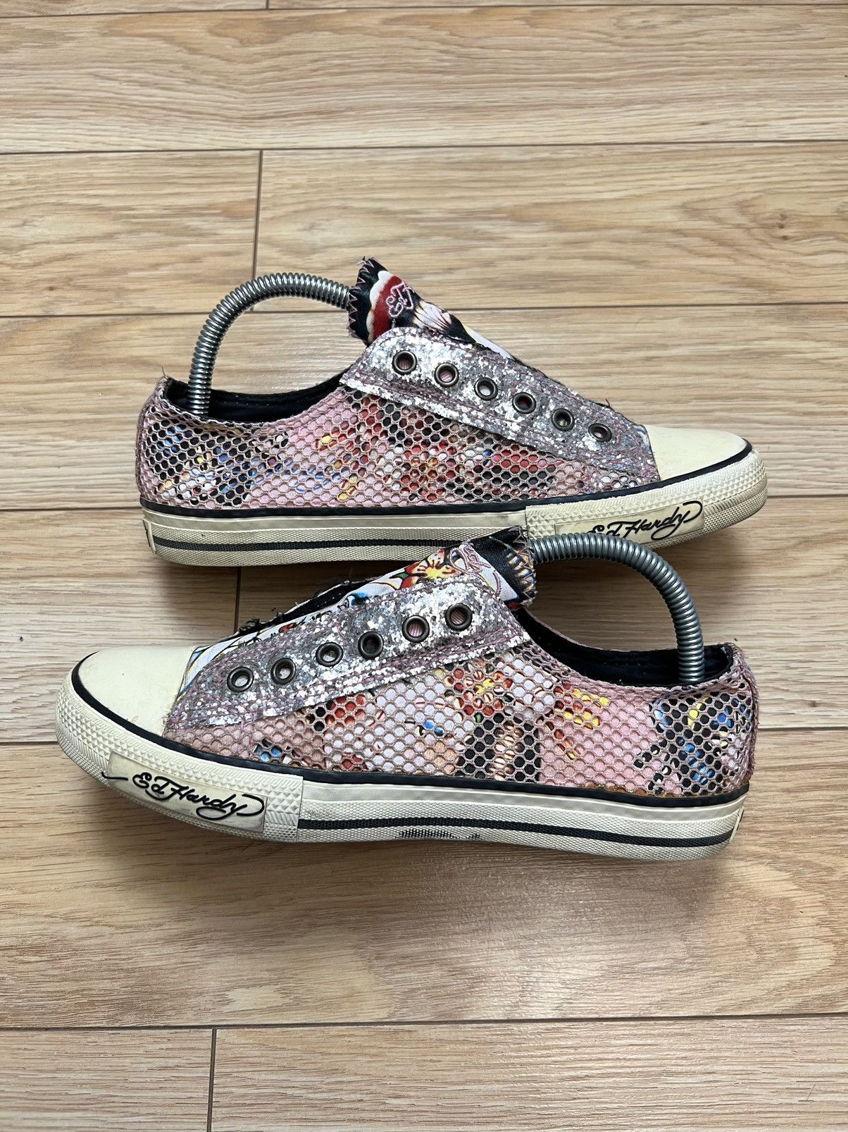 Christian Audigier Rare Vintage Y2K Ed Hardy Low Geisha Kills Shoes Sneakers Size US 7 / EU 40 - 1 Thumbnail