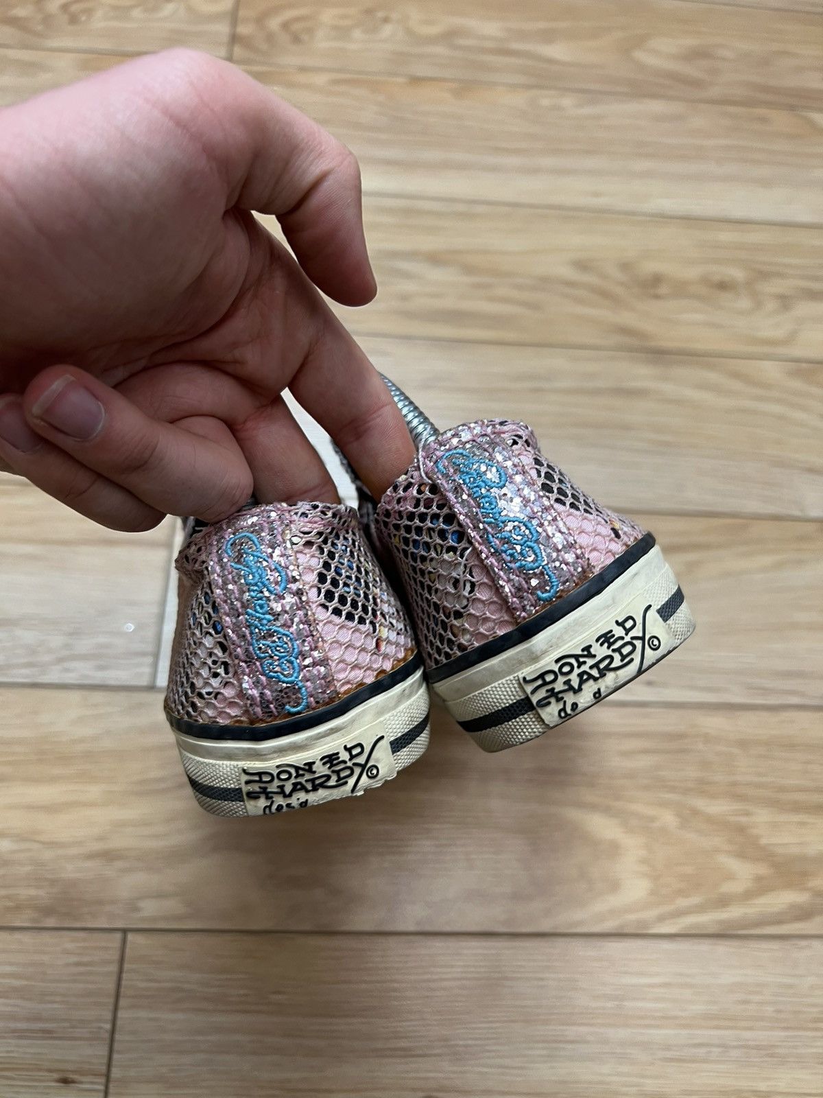 Christian Audigier Rare Vintage Y2K Ed Hardy Low Geisha Kills Shoes Sneakers Size US 7 / EU 40 - 4 Thumbnail