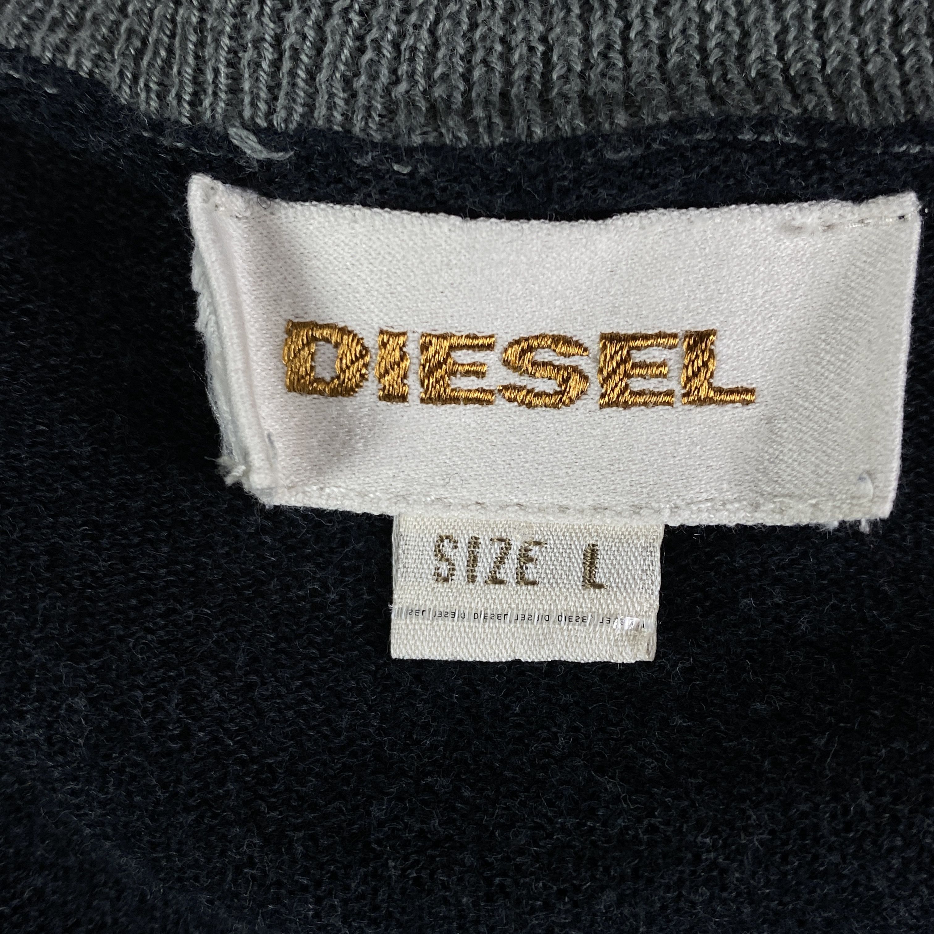 Diesel × Vintage Mens V Neck Jumper Diesel Vintage Size M Size US M / EU 48-50 / 2 - 6 Thumbnail
