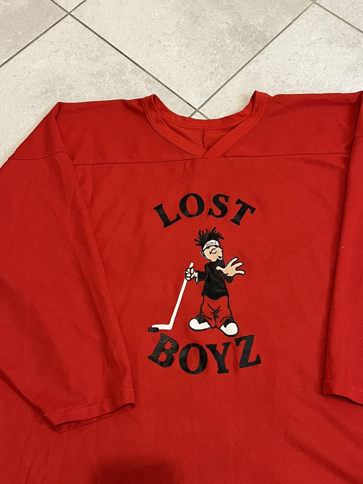 Rap Tees Rare 90s Vintage Lost Boyz Rap Hip Hop Hockey Jersey Grail Size US XXL / EU 58 / 5 - 4 Thumbnail